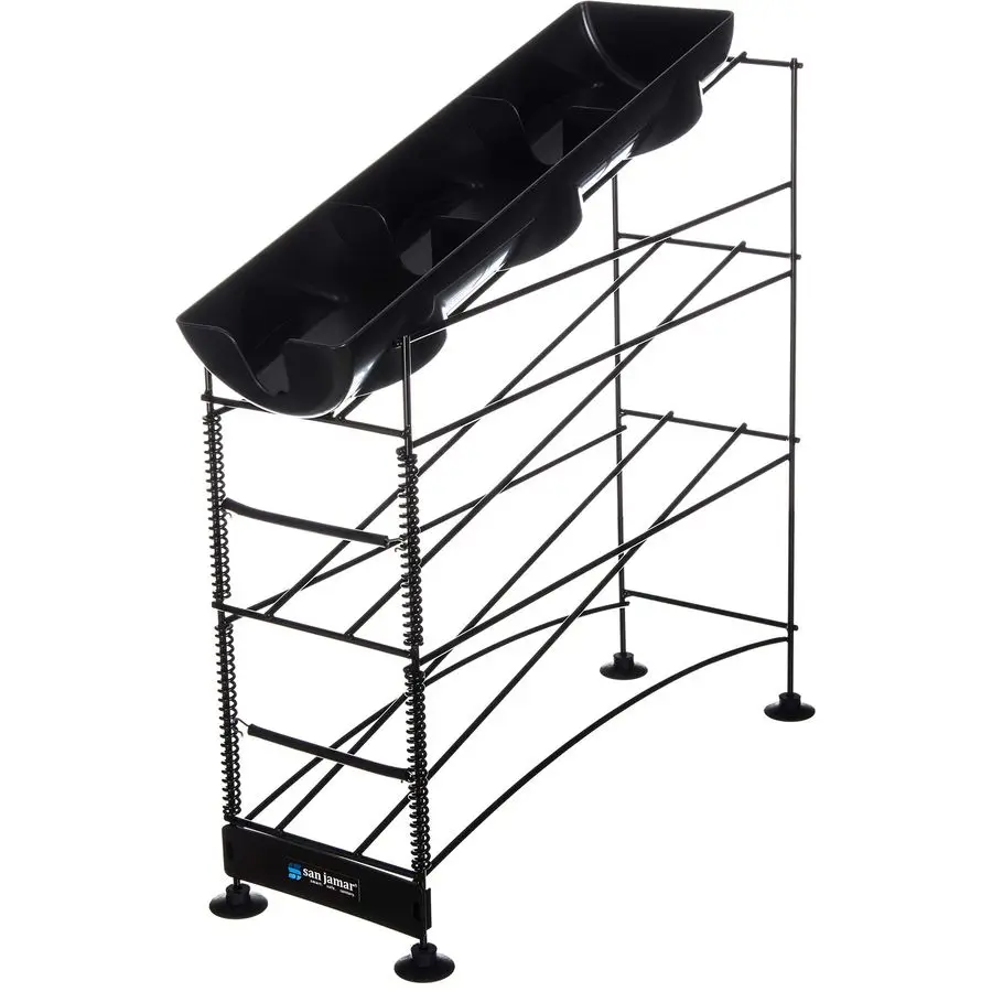 Диспенсер для чашек и крышек Jamar Wireworks подходит для 8, 44 унции. Чашки, 4-х ярусные с присоской для ресторанов, фаст-фуда и кухни