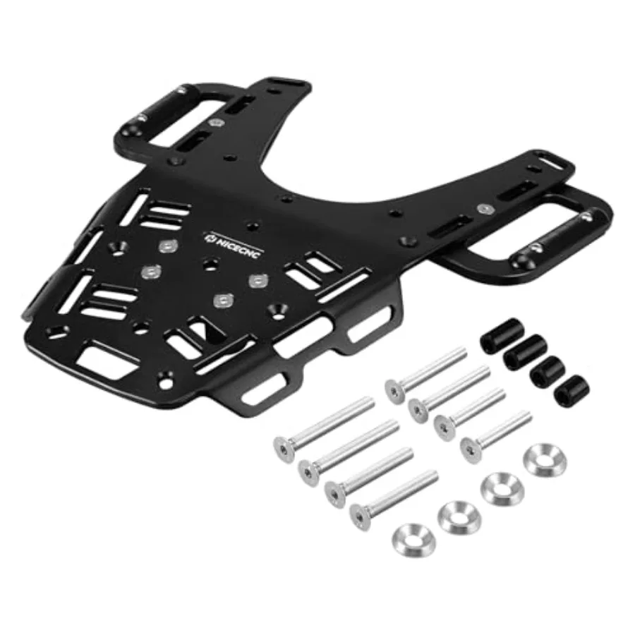 

Black Versatile Rear Luggage Rack for Enduro 701 and Supermoto 701 Models from 2016 to 2024 Compatible with Multiple Years Dur