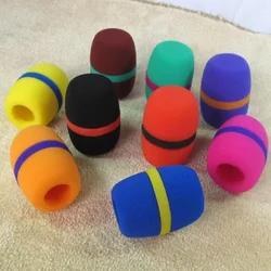 Part Microphone Covers Random Color Soft Spare Sponge Stage Thicker 10pcs 80mm Audio Equipment Muffler Durable