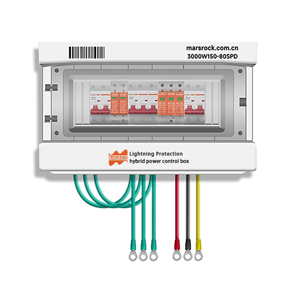 caixa de distribuicao dc protecao contra surtos energia e vento sistema hibrido de geracao de energia 12v 24v 48v 01