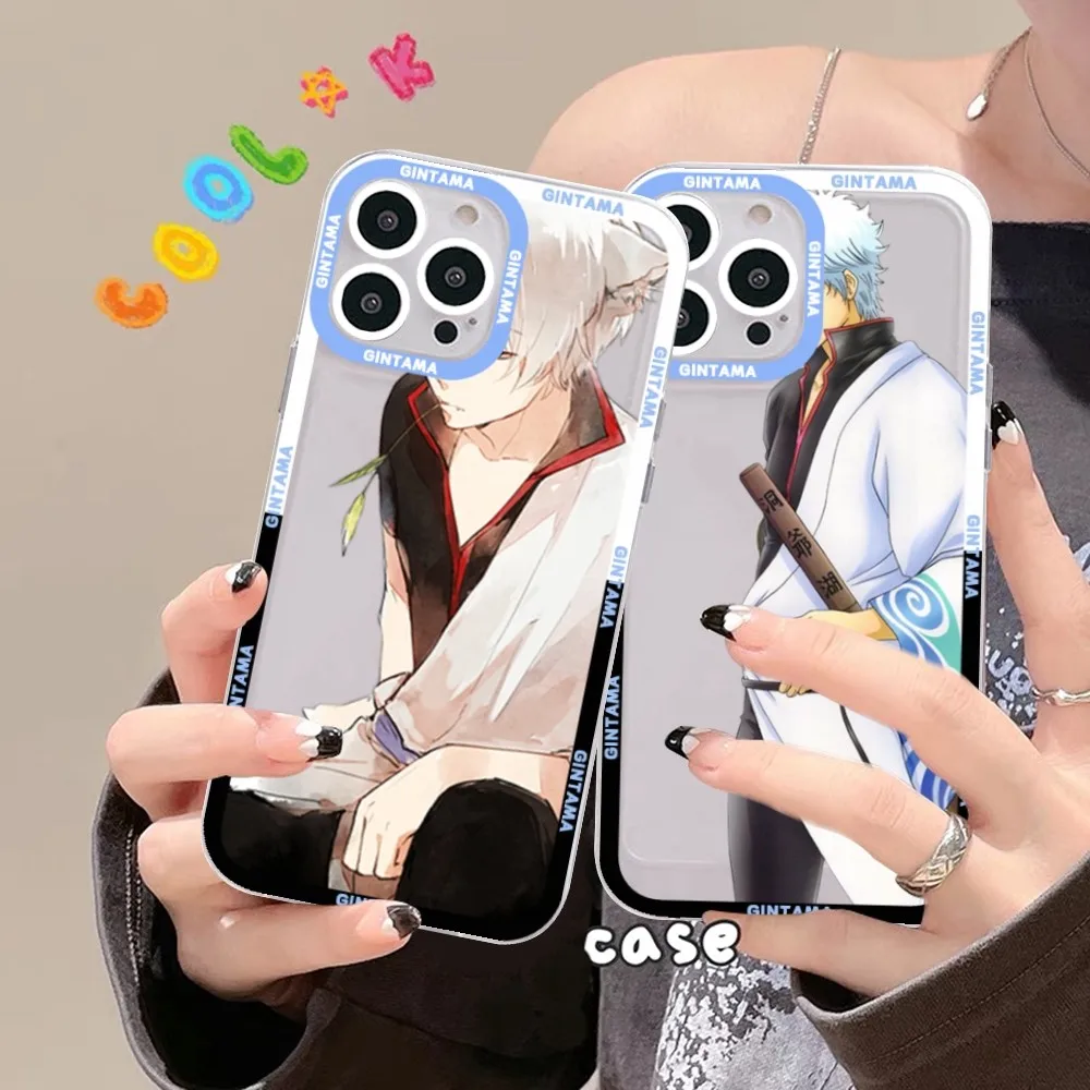 Gintama Phone Case For iPhone 15 14 13 12 11 Pro Max XS X XR Mini Protective Cover