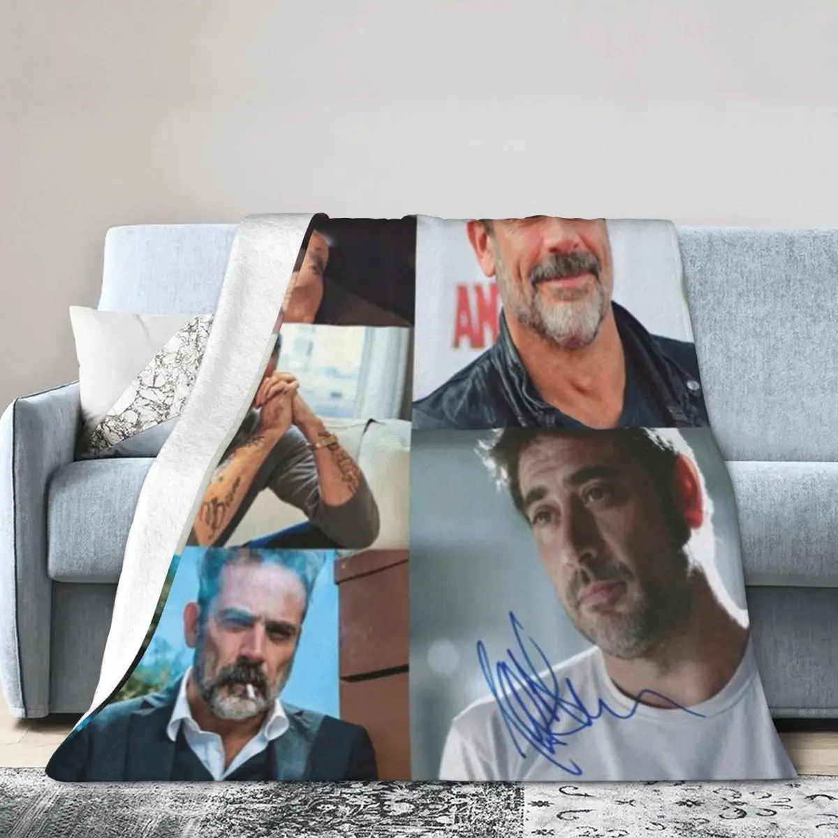 Джеффри Дин Морган подписал сверхмягкое Флисовое одеяло