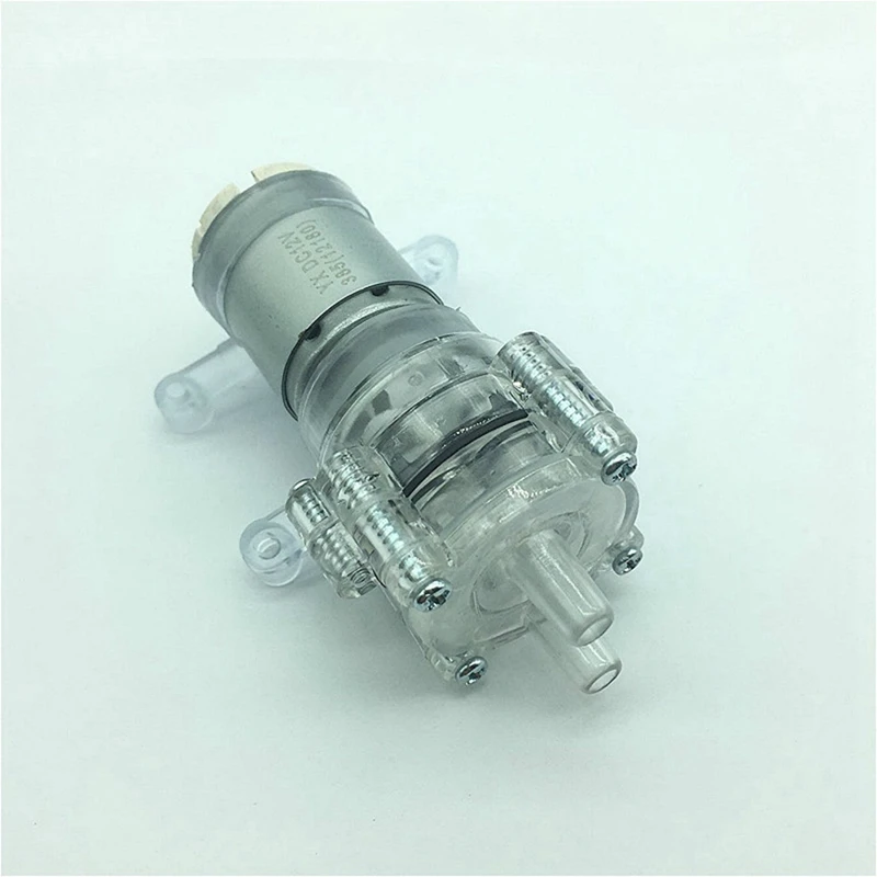 1 PCS DC12V Resistenza Alle Alte Temperature Trasparente Acquario Per MINI Pompa A Membrana Pompa A Vuoto 385HPC-9 Pompa Acqua Pompa A Vuoto