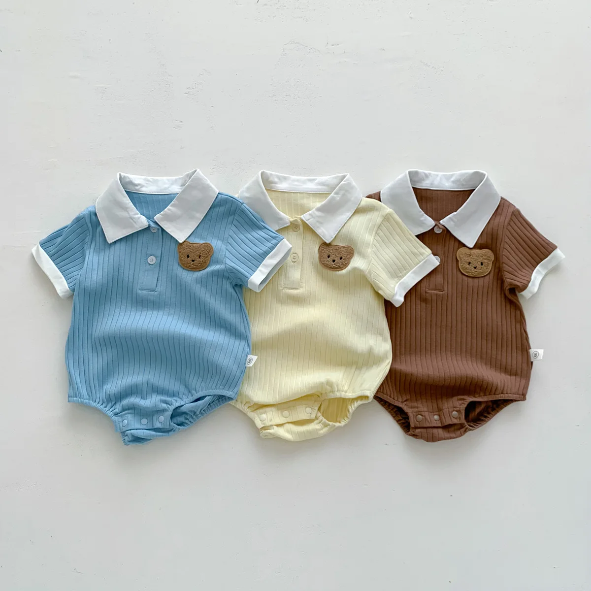 1688  Cute and Comfortable Baby Jumpsuit - Soft and Breathable Cotton Romper for Boys and Girls