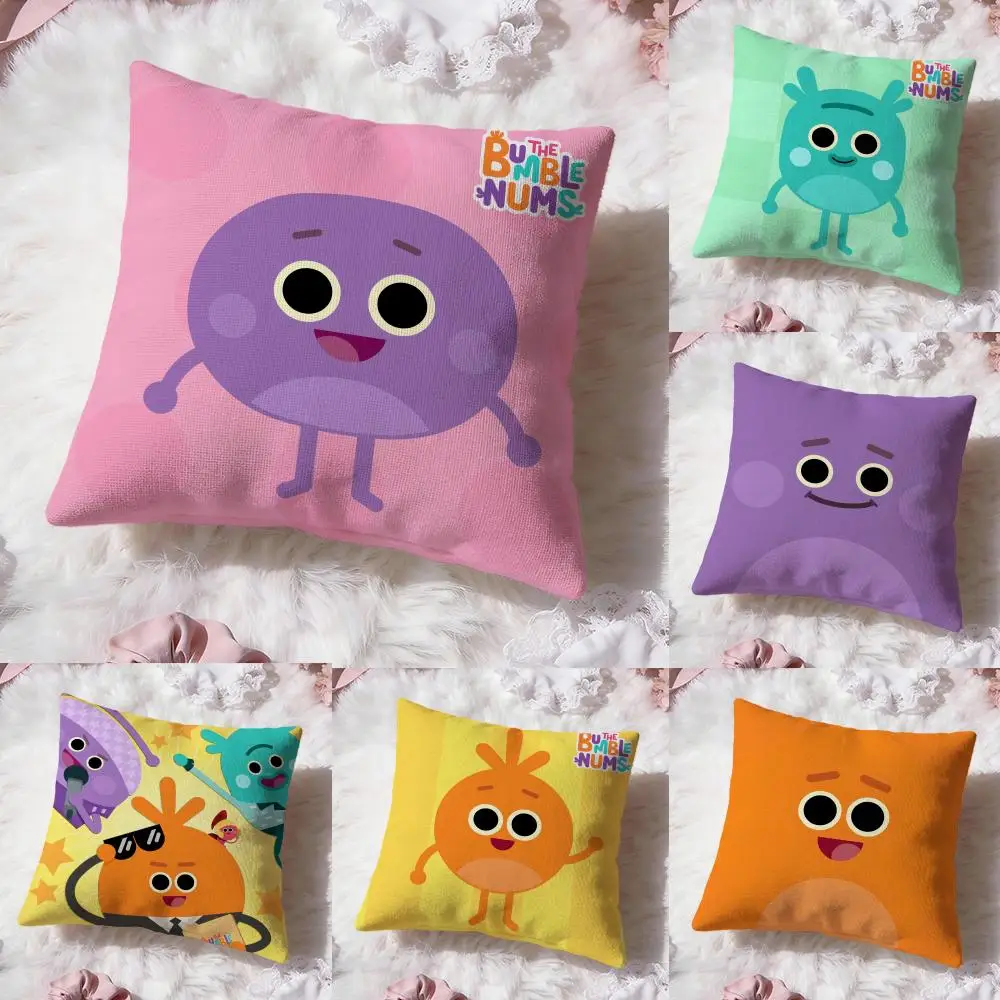 

Чехол на подушку Bumble Nums, комфортная двусторонняя подушка премиум-класса - дизайн «два в одном» для любого интерьера комнаты и автомобиля
