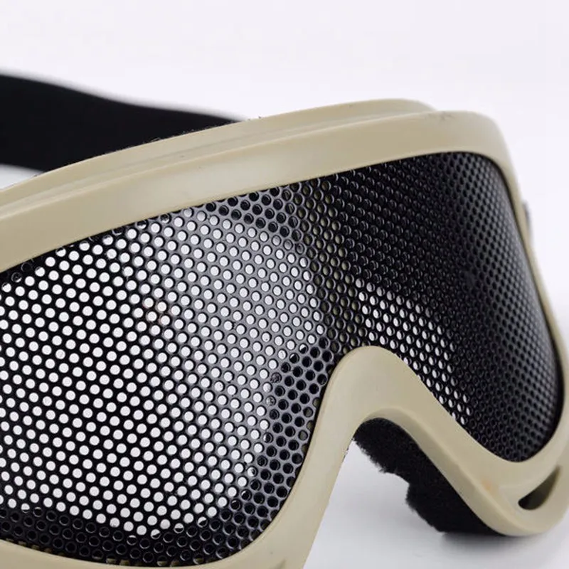 Outdoor Taktische Paintball Brille Brillen Eisen Draht Mesh Motorrad Bergsteigen Gläser Sicheren Schutz – Detail 5