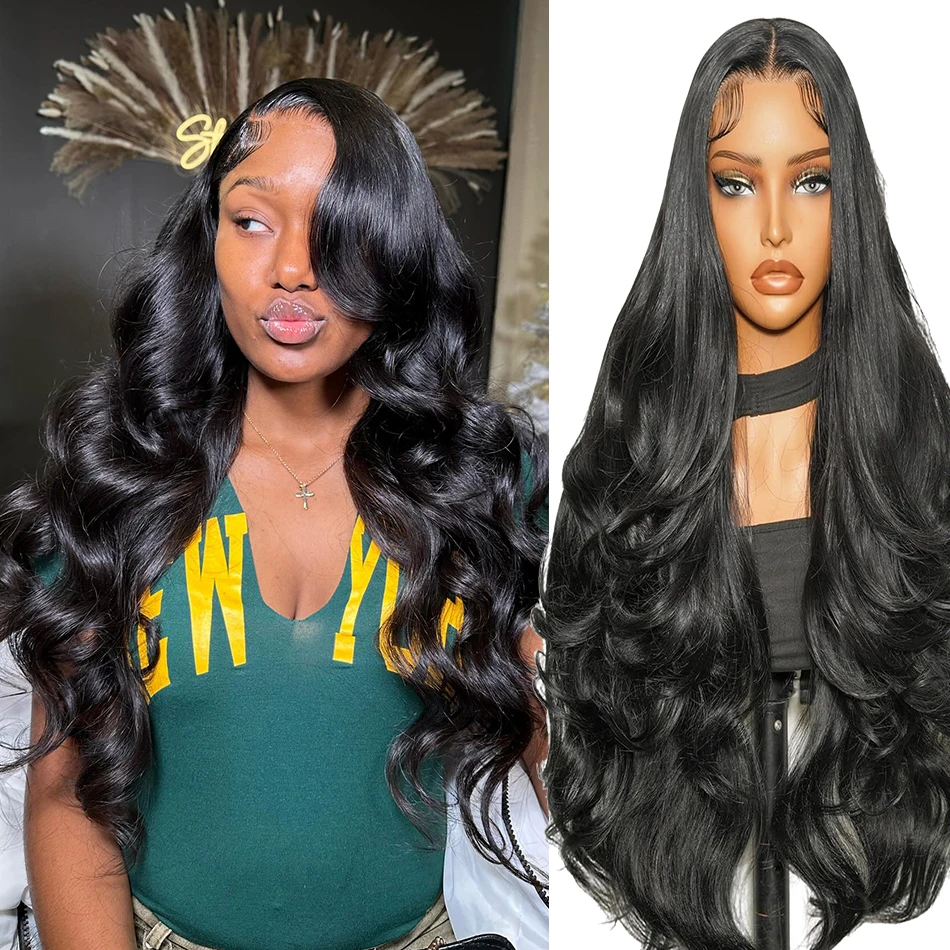 

Body Wave Lace Front Wig 13x4 13x6 Full Lace Wig 40 Inch For Brazilian Wome Human Hair Transparent Pre Plucked Lace Frontal Wigs