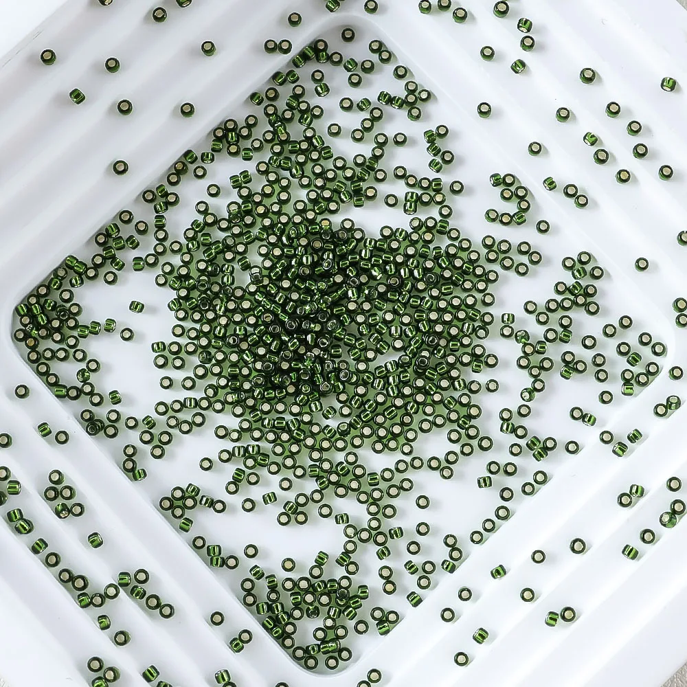 Aus Japan importiert, 15/0 TOHO 1,5 mm silberbeschichtete runde Perlen, Schmuckzubehör, 10 g, wird für Perlenstickereien und feines Perlenweben verwendet. – Detail 12