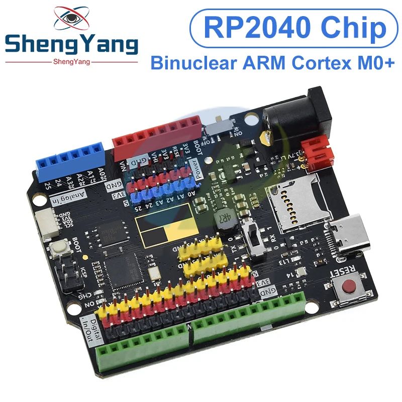 Imagem -04 - Placa de Desenvolvimento para Arduino Raspberry pi Uno Tipo-c Usb 16mb Programação Aprendizagem Controller Core Board Rp2040