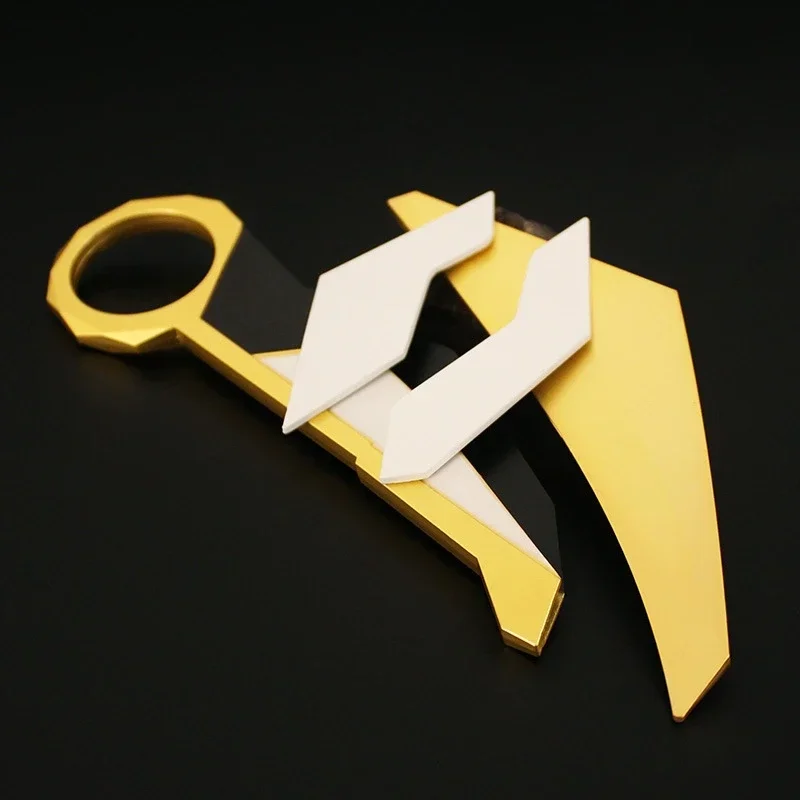 Valorant Knife Game Peripheral Toys Folding Claw Knife Full Metal Static Cosplay Weapon Model Crafts Keychain Pendant Gift 22cm