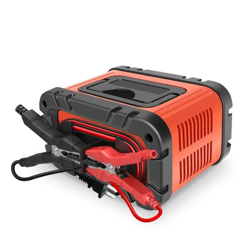 Portable 10A 12V/24V Car Battery Charger for Automotive Use with Smart Protection