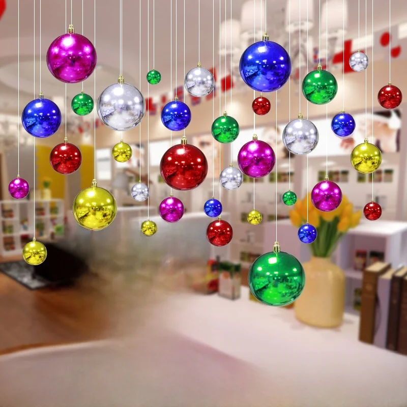 クリスマス装飾電気メッキボールセット、オープニングセレモニー、ウィンドウディスプレイ、小道具、フェスティバルの装飾用吊り下げ飾り