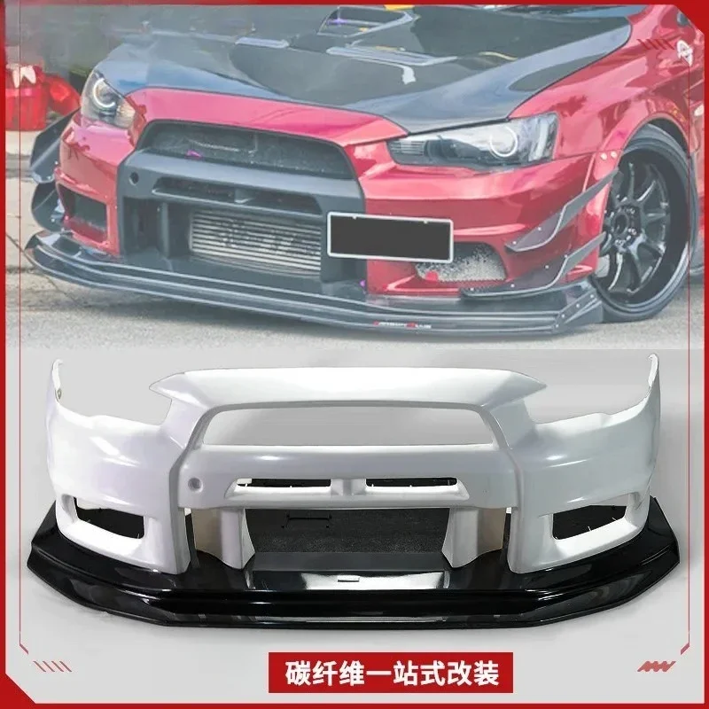 Suitable For Mitsubishi Evolution 10th Generation, Wide Body Front Bumper Varis Model Head And Lip Front Shovel Resin Large
