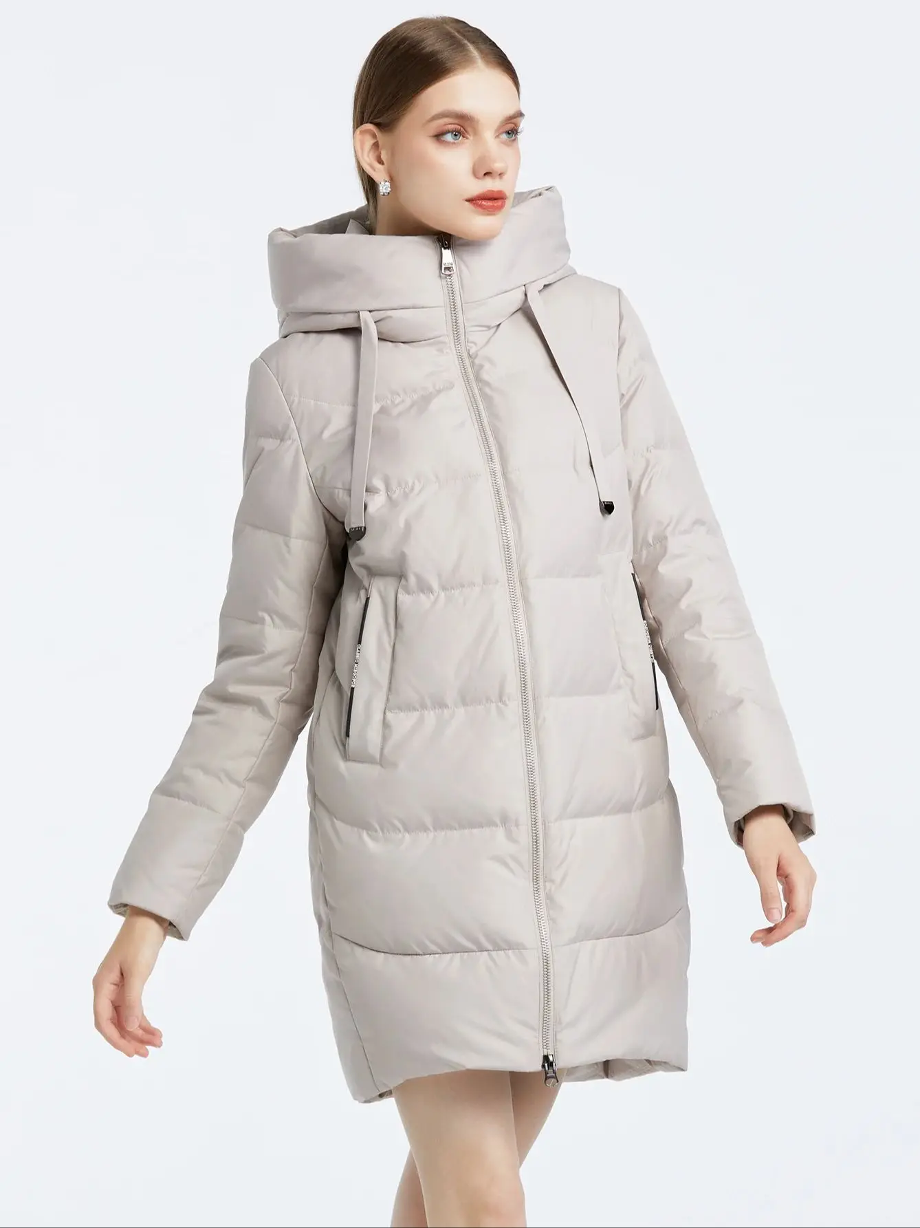 Cinemore Damen jacke Winter 2023 warme lange Parkas Kapuzen oberbekleidung Damen bekleidung Mode Daunen jacke Damen mantel Unisex