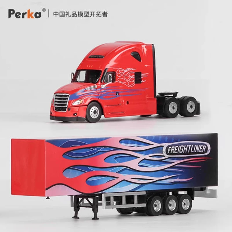

Perka 1:64 FREIGHTLINER бортовой грузовик из сплава, модель автомобиля, классический сувенир для взрослых, подарок, статический дисплей