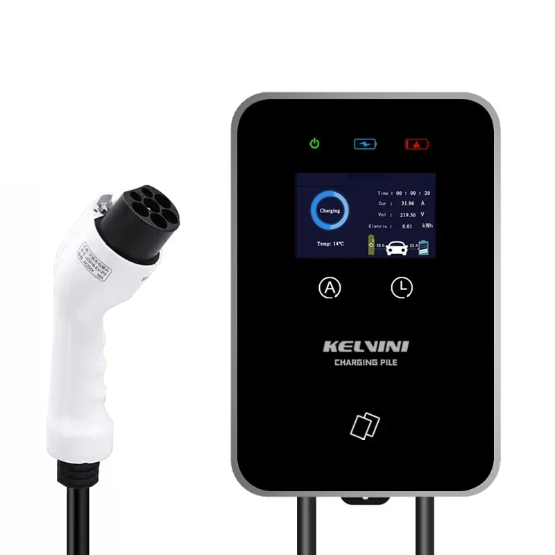 22KW ウォールボックス EV 充電ステーション EV 充電ステーション クレジットカード対応 GB/T プラグ アプリ/WIFI/Bluetooth