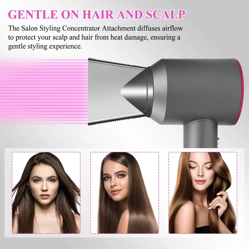 For * Professional Adapter Kit and Concentrator Curling Iron Converting to Hair Dryer Styling Attachment Dyson Airwrap Styler