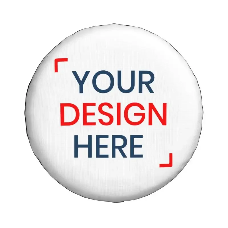 Custom Customize Logo Spare Tire Cover for Toyota RAV4 Prado Jeep RV SUV Trailer Your Design Here Car Wheel Protector Covers