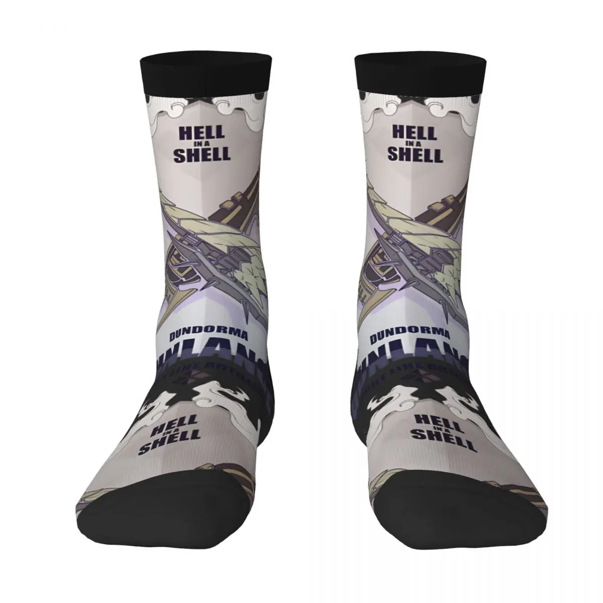 Hip Hop Retro Aggressive Crazy Men's compression Socks Unisex MonsterHunter Harajuku Pattern Printed Funny Novelty Happy Crew