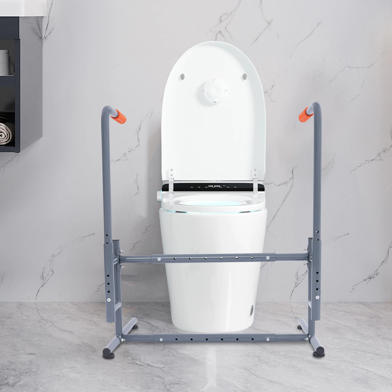 

Elderly Standing Aid Couch Stand Toilet Assist & Support Device Adjustable Width & Height