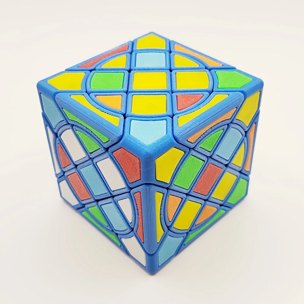 ZEPUZZLES Circle Compy Cube z Elementami LE Magic Cube Dziwna Kształtowa Kostka Puzzle Bez Naklejek Zabawki Puzzle