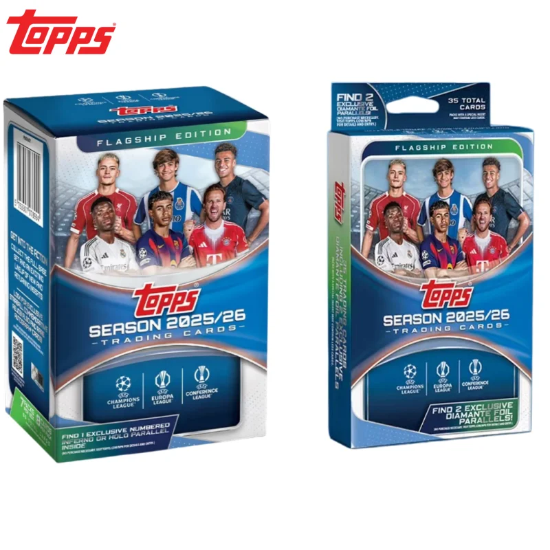 

2025-26 Topps UEFA Club Edition Competitions Hanger Value Box Trading Collection Card Limited Signature Neymar UEFA Soccer Cards