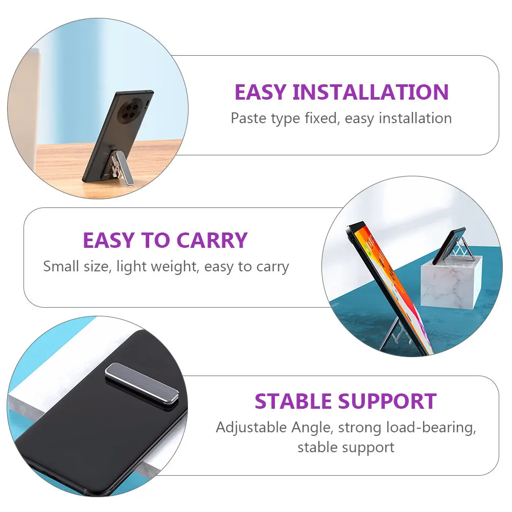 1Pcs Folding Aluminum Alloy Phone Ring Holder Invisible Stand Portable Durable Lightweight Ring Grip Phone Holder - view 6