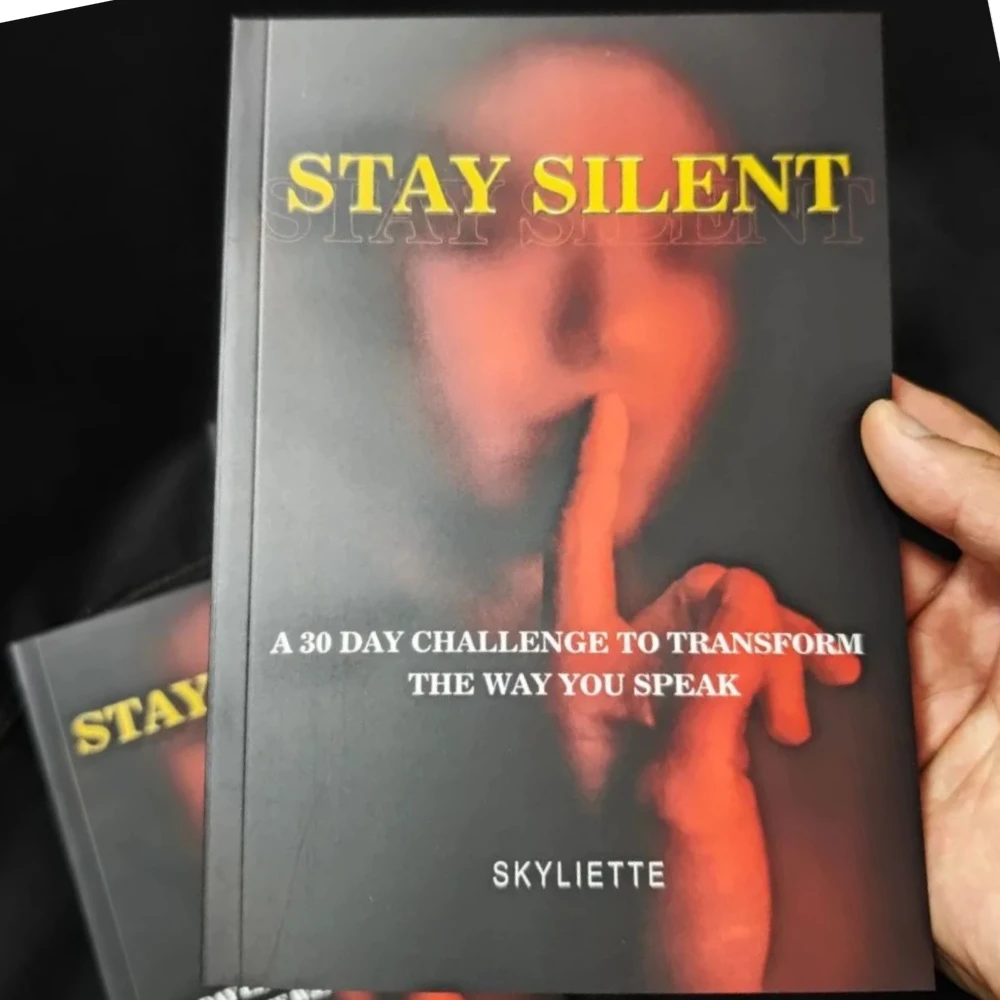 Stay Silent English Self Improvement Paperback 30 Days Challenge Book Improve Speech Habits And Mental Self-Control