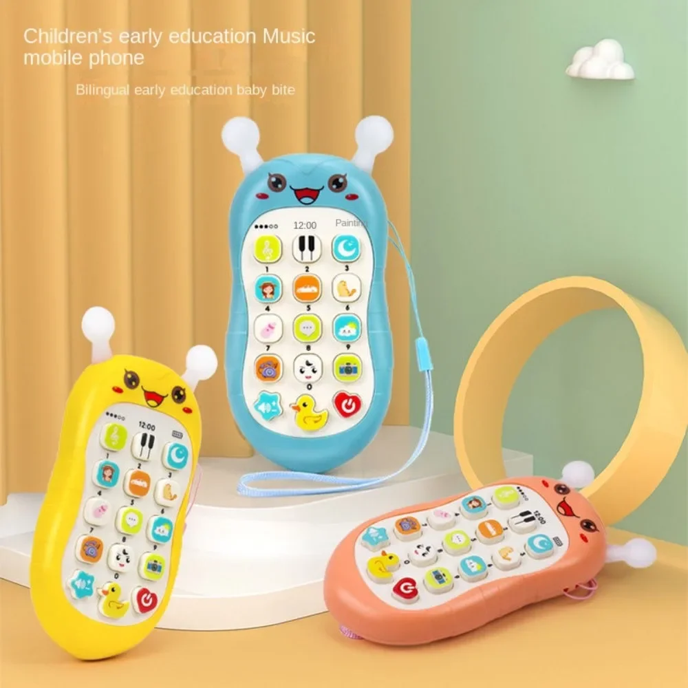 Baby Model Phone Music Sound Sleeping Teether Toys Simulation Phone Educational Toys for Kids Infant Toddler Birthday Gift