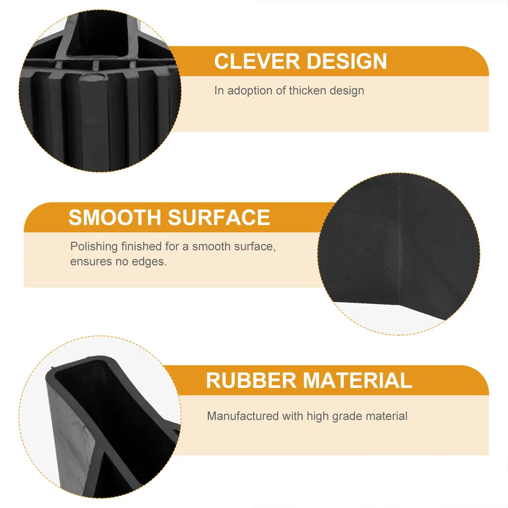 

3Pcs Ladder Feet Covers Thickened Rubber Step Ladder Bottom Sleeves Non-Skid Protective Pads for Indoor Outdoor Use