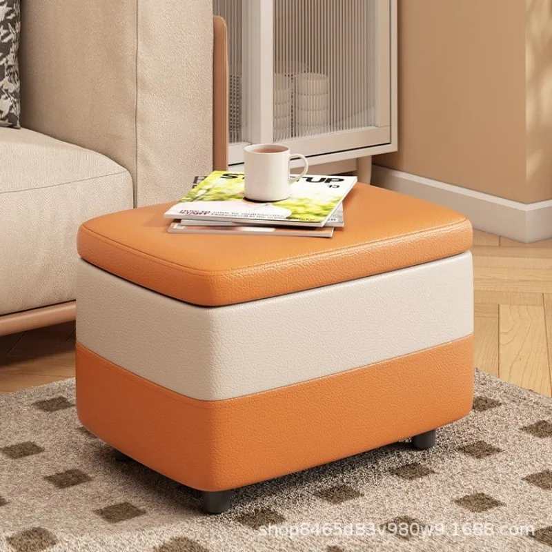 Household storage stool Home shoe change stool Living room storage stool Sofa cushion Foot stool Entrance change stool Storage