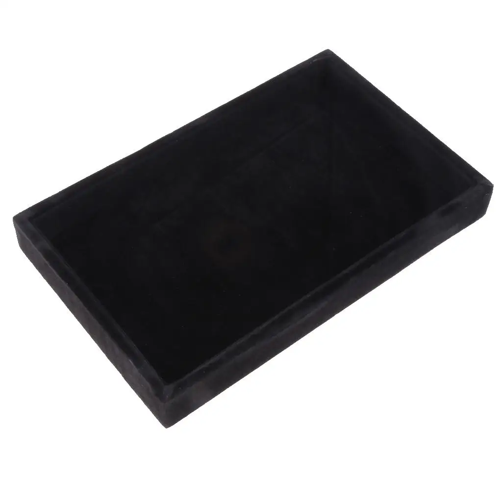 

Jewelry Display Trays Velvet Material Large Capacity Storage Organizer for Shop Display Showcase Bracelets