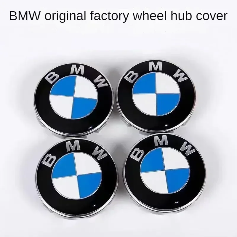

For b-BMW E36 E39 E46 E60 E90 E90 F01 F10 F30 G01 G20 G21 G30 G11 F15 X5 X3 4Pcs 56mm 68MM Car Wheel Center Hup Caps Wheel Cover