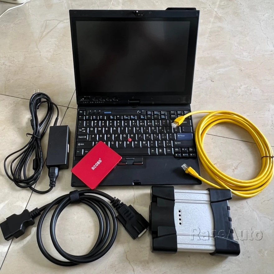 

Diagnostic Scanner Tool 2024 for BMW ICOM NEXT Latest Software HDD/SSD 2TB D P Installed Well in X220t Tablet 8GB RAM Fast Speed