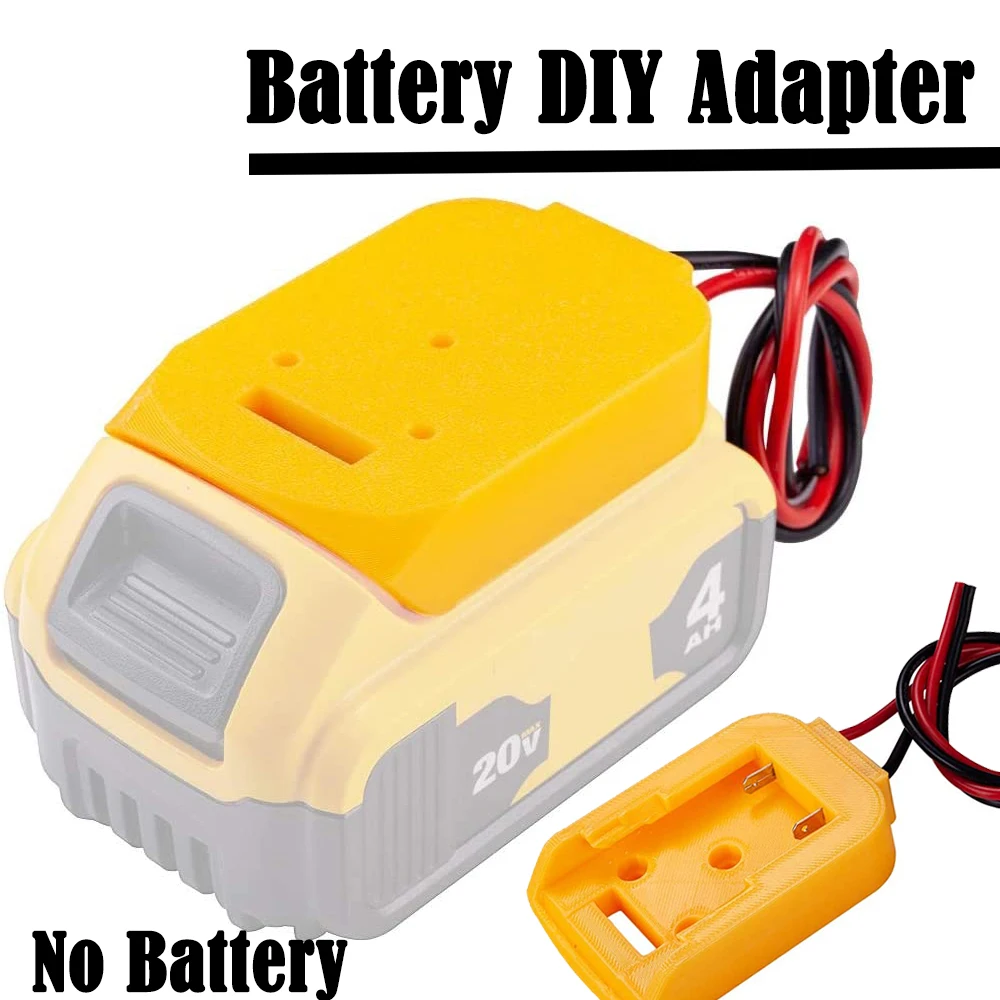 Battery DIY Adapter Power Wheel Converter For DeWalt DCB182 18V Li-ion Battery  for Rc Car, Robotics, Rc Truck 14 AWG Wires