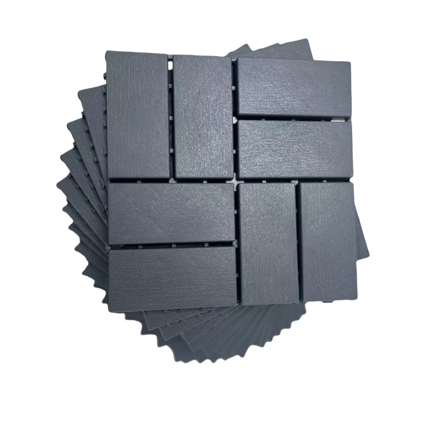 Plastic Interlocking Deck Tiles, 36-Pack, 12