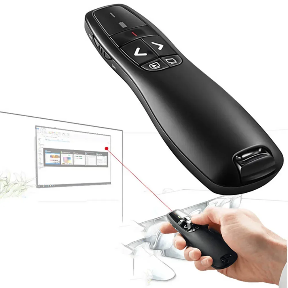 2.4GHz Wireless USB Powerpoint Presentation PPT Flip Pen Pointer Clicker Presenter with Red Light Remote Control for Powerpoint