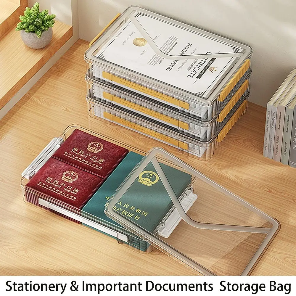 Caja de almacenamiento de documentos de organización de papelería, organizador de mesa, almacenamiento de archivos de certificado, estilo INS