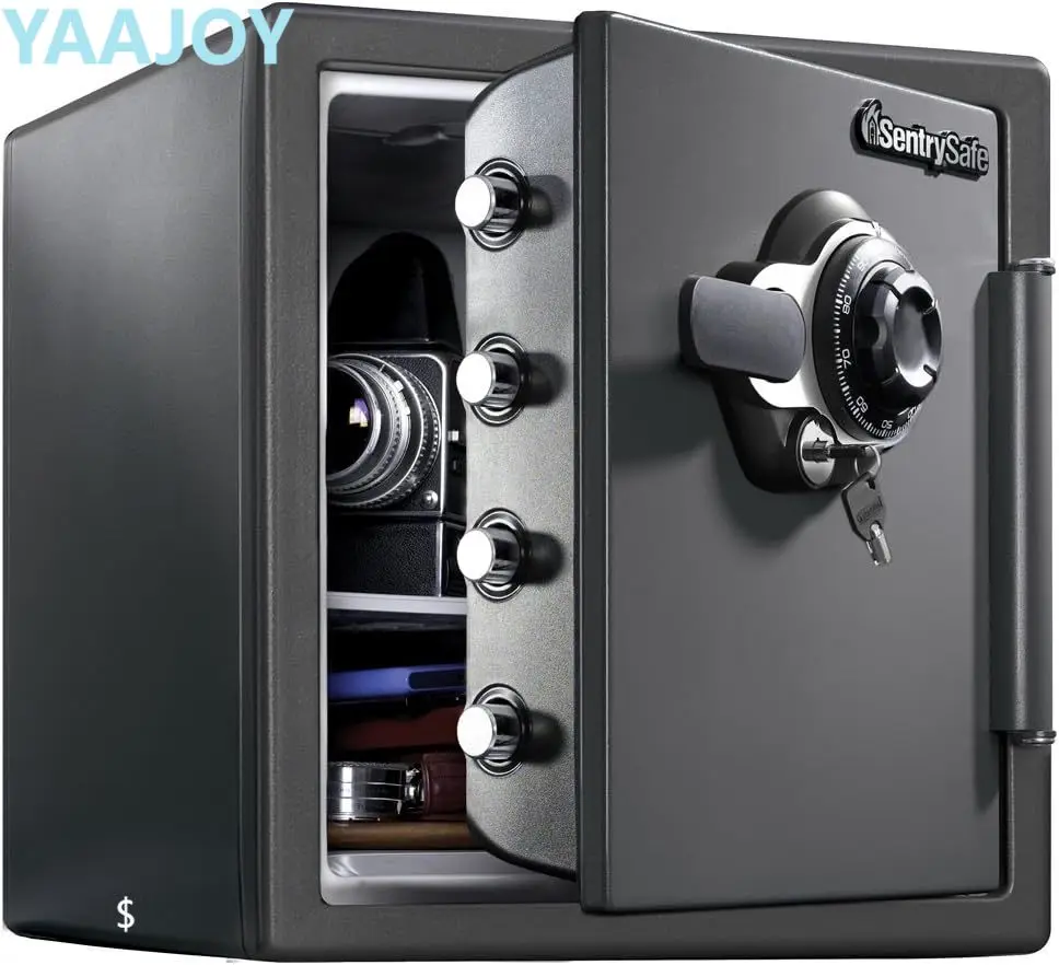 

SentrySafe Fireproof and Waterproof Steel Home Safe with Dial Combination Lock, Secure Documents, Jewelry and Valuables