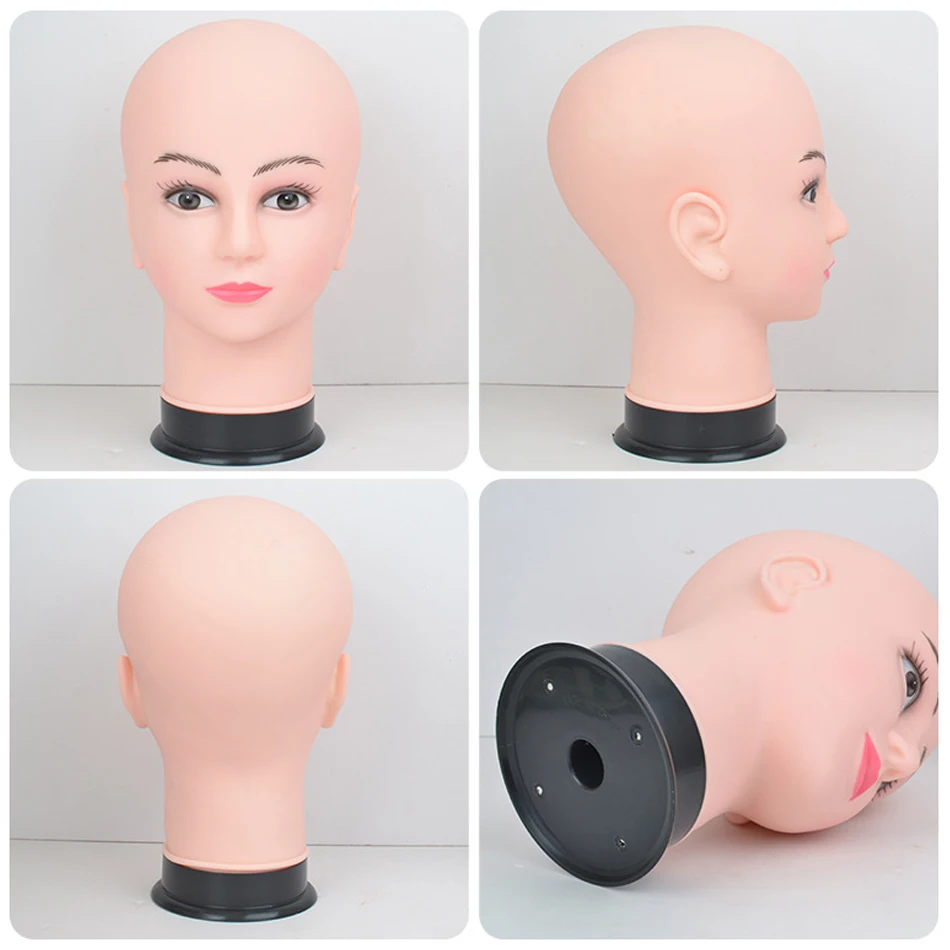 Female Bald Mannequin Head Wig Stand With Adjustable Wig Tripod Stand Holder For Wigs Making Display With T Pins Makeup Practice