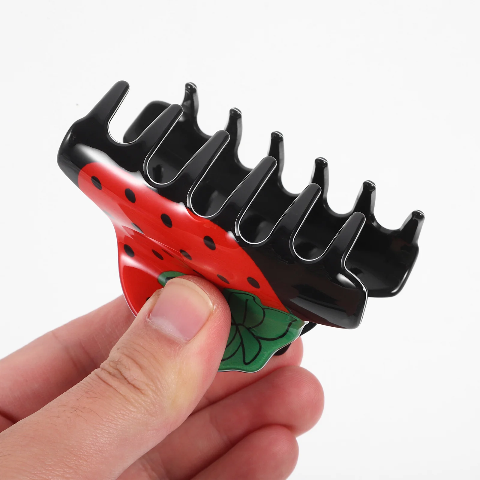 

1 шт., акриловая заколка для волос в форме фруктов, клубничная заколка для волос, инструмент для девочек и женщин, держатель для хвоста, прочные зажимы для девочек