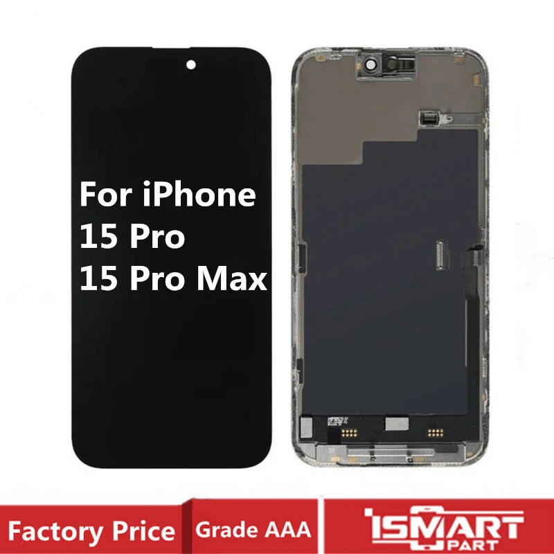 For iPhone 15 Pro LCD 15Pro Display 3D Touch Digitizer Assembly For 15PM Soft OLED For iPhone 15 Pro Max Screen Replacement