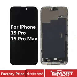 For iPhone 15 Pro LCD 15Pro Display 3D Touch Digitizer Assembly For 15PM Soft OLED For iPhone 15 Pro Max Screen Replacement