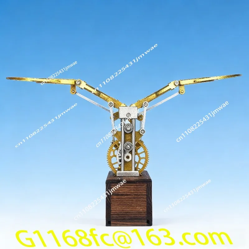 Creative Flapping Wings Machinery Tabletop Ornament: Dynamic Wings Assembly Model, High-end Annual Meeting Gift
