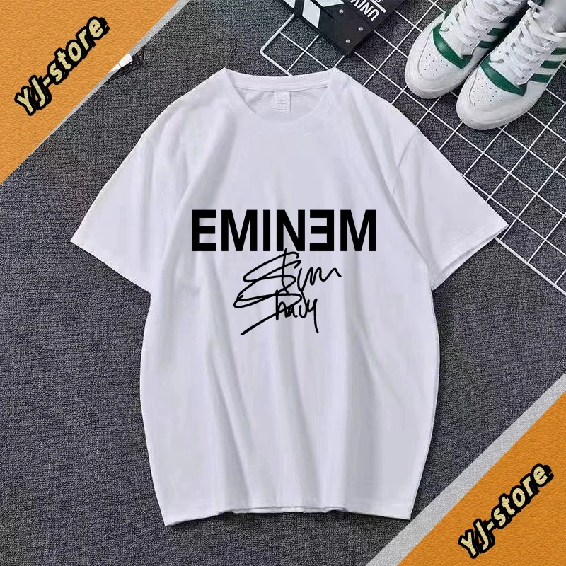 Summer Funny T Shirt Slim Shady Eminem and Dr.Dre Inspired Graphic Tee Comic Cover Style T-Shirt In Music Hip Hop