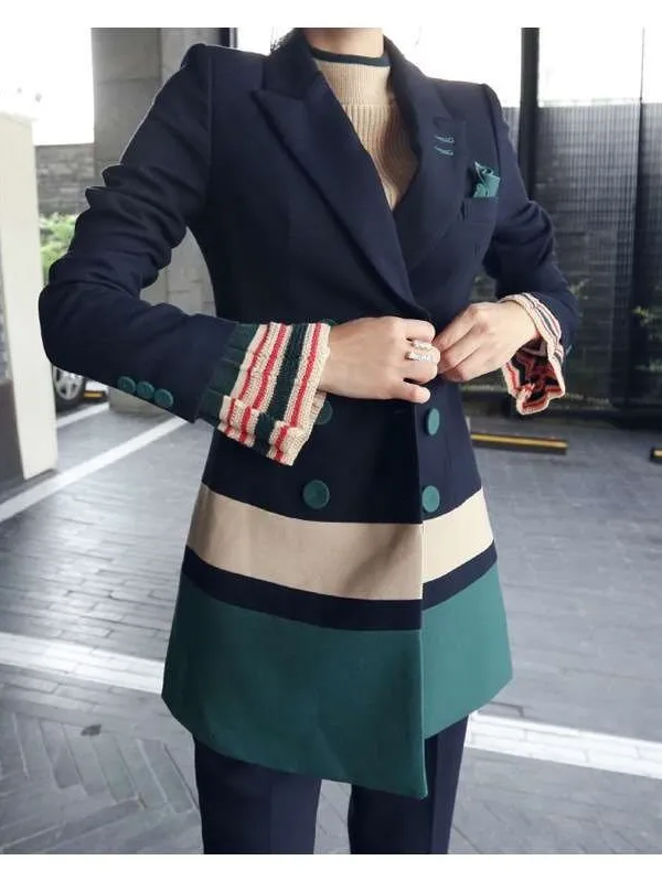 

Profional Women's Suit Chic Tee-Piece Set Winter Collection Faionable Workwear for Middle-Aged Women