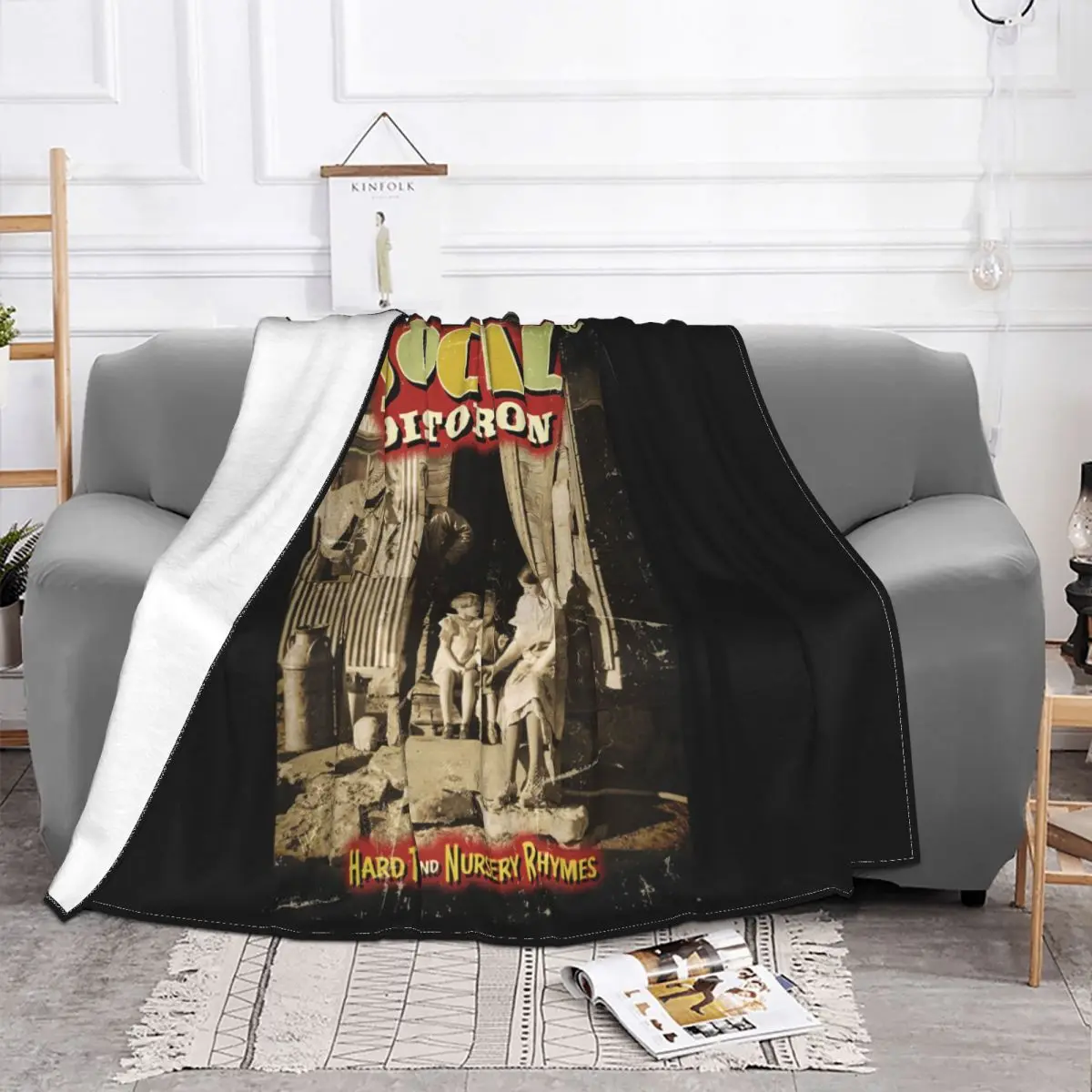 Social Distortion Hard Times Nursery Rhymes Mens Size S Fashion Promotion Promotion Adult Throw Blanket