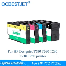 Compatible Ink Cartridge For HP 712 712XL With Chip For Designjet T650 T630 T230 T210 T250 printer With Ink