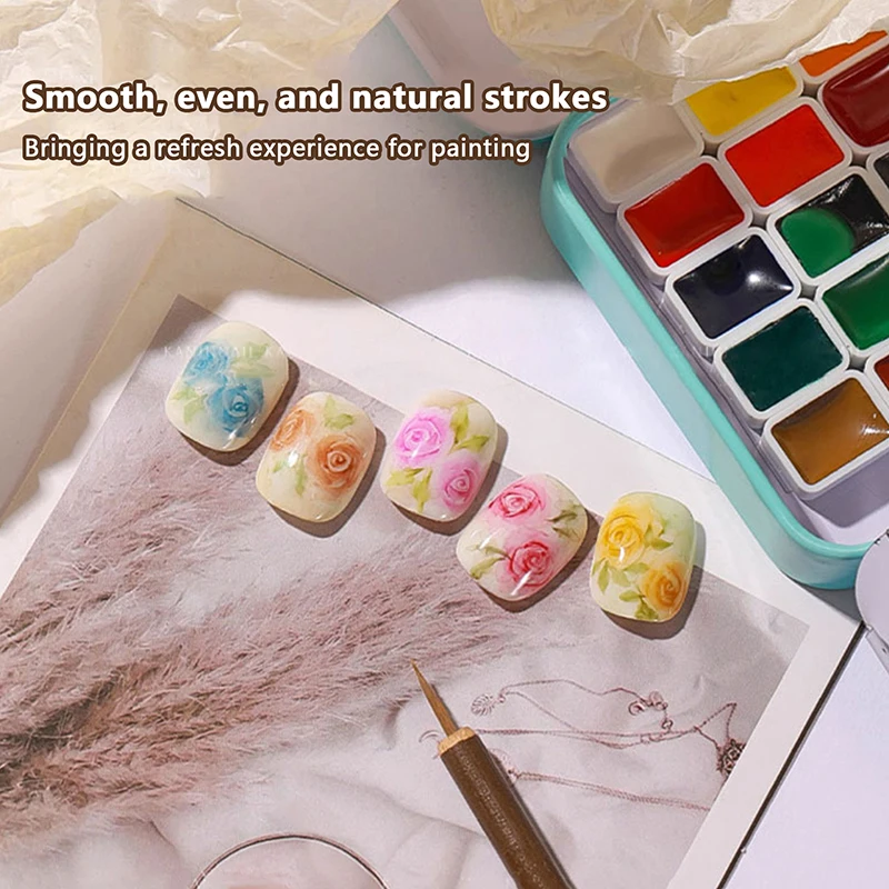 Nail Art Wolf Hair Brush Pen Gel Painting Wire Drawing Pen Liner Polish Brushes Nail Design Tools