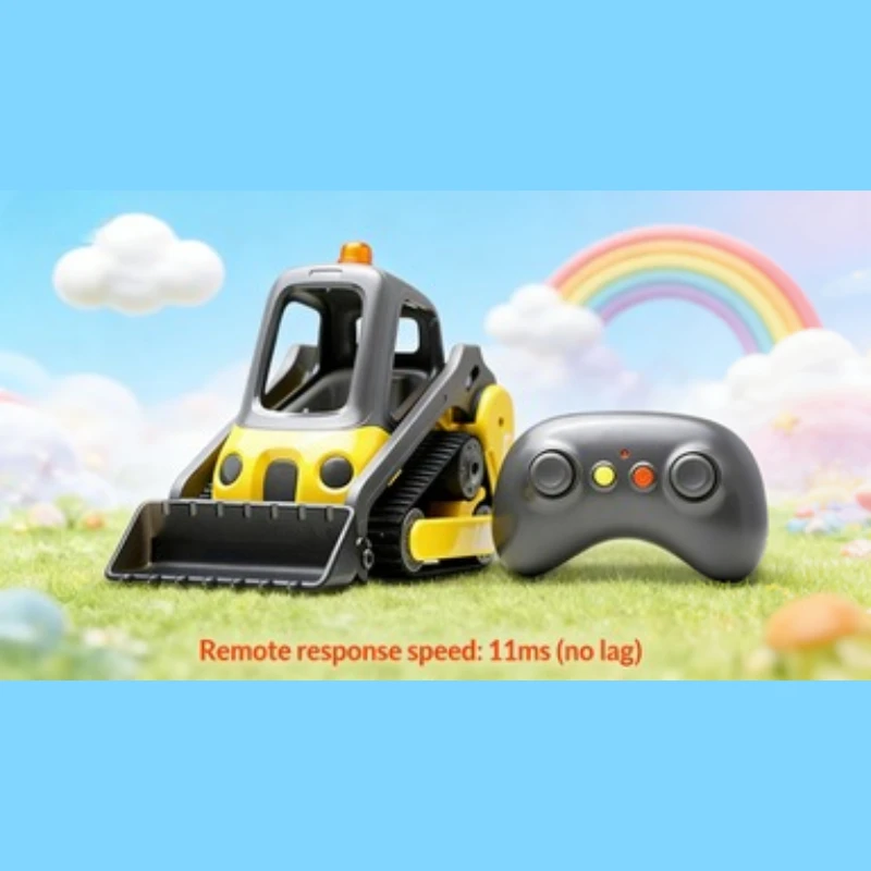 RC Crawler Excavator Toy - Remote Control Construction Vehicle with Rotating Cab & Shovel! The Best New Year Gift for Kids Boys.